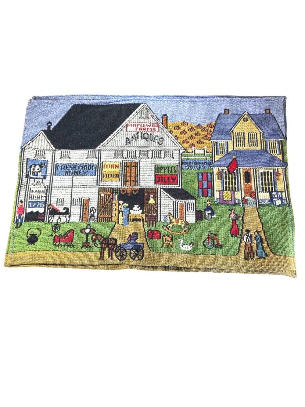 Set Of 2 Tapestry Placemats Country Farmhouse Cottagecore Table Linens